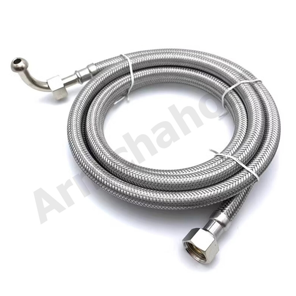 สายน้ำดีเครื่องชงกาแฟ 3 หุน สายถัก s.steel Flex