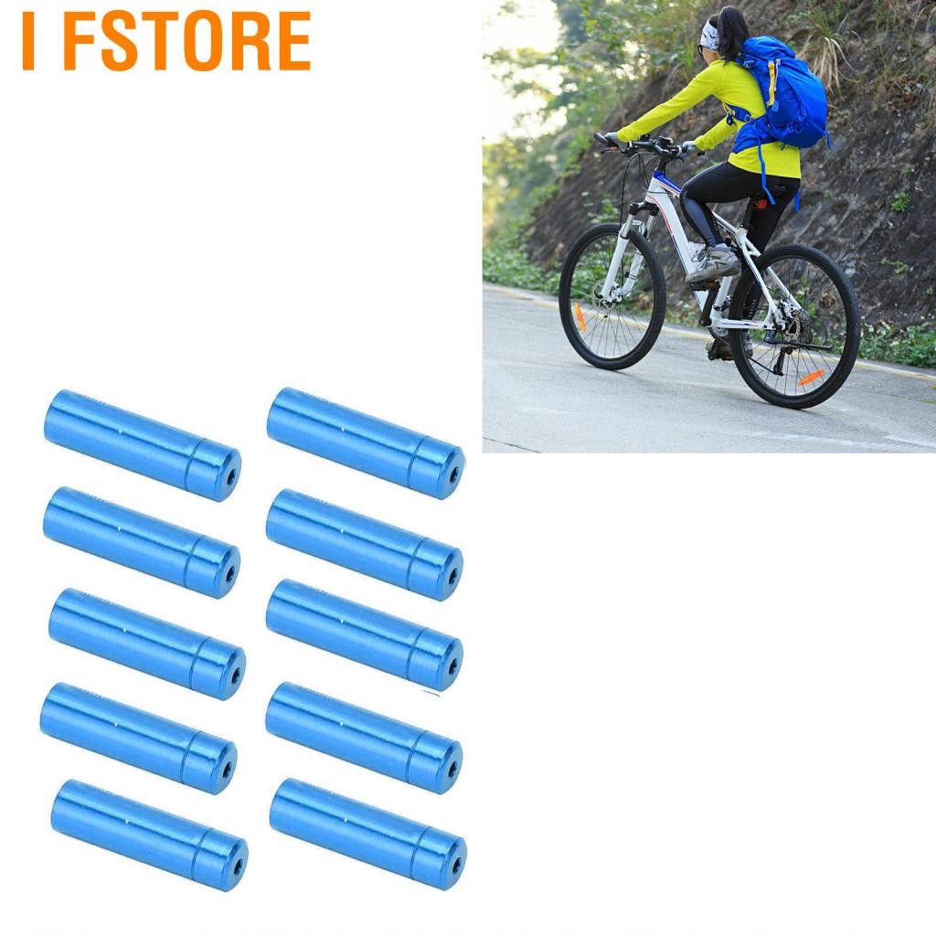 I Fstore สายเคเบิลเคเบิลแบบ Shift Bike Caps anodized 10pcs สำหรับเส้นผ่านศูนย์กลางภายใน 4 มม.
