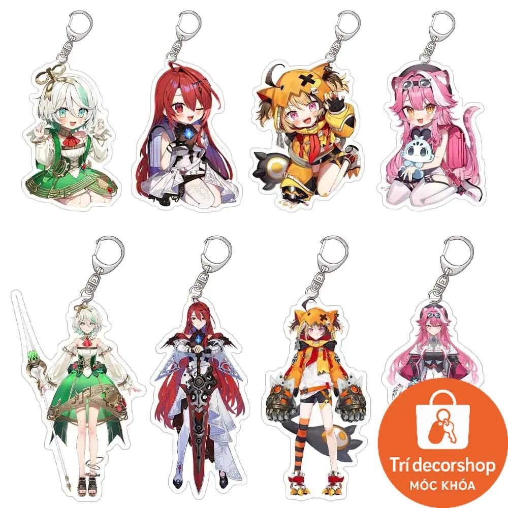 LuckySeven Maketaza Hololive Sanal resmi Elizabeth Raora Panthera oyun karakteri Akrilk anahtarlık t