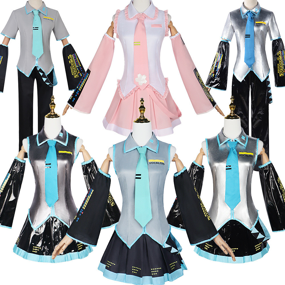 Vocaloid Hatsune Miku คอสเพลย์ชุดสำหรับปาร์ตี้ฮาโลวีนการ์ตูน Con