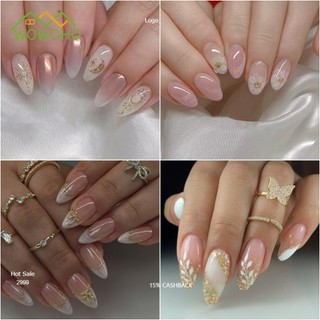 WOWOHO COD 24 PCS Fake Nails Long-lasting Nail Art Artifical COD