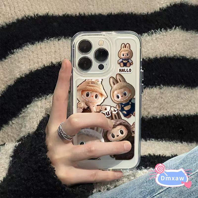 แฟชั่นการ์ตูน LABUBUเคสโทรศัพท์สําหรับVivo V20 SE X20 X9 X9s Pro Plus Lite X21 UD X21s V19 อินโดนีเซ