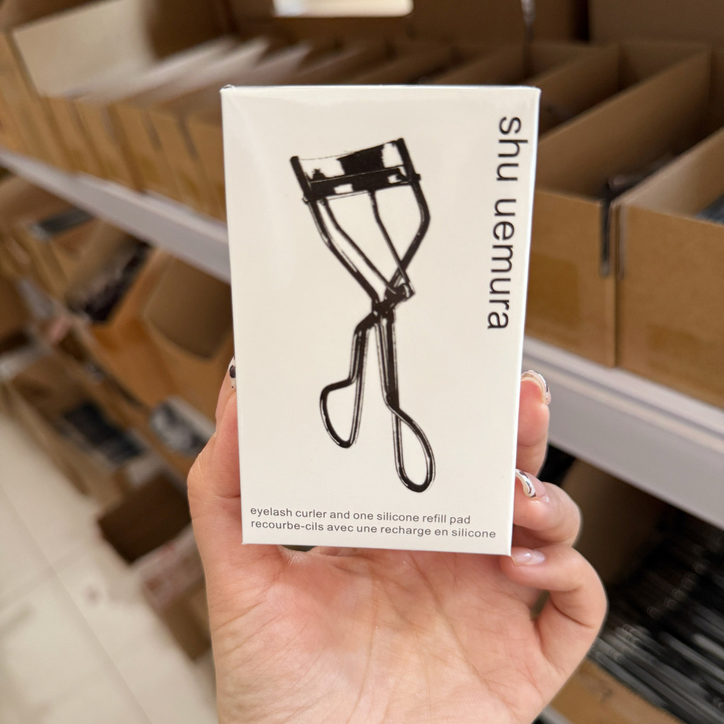 Shu Uemura High-Quality Long-Lasting Curling Gun ที่ดัดขนตาสีดําแบบพกพาจัดแต่งทรงผมธรรมชาติยาวนาน