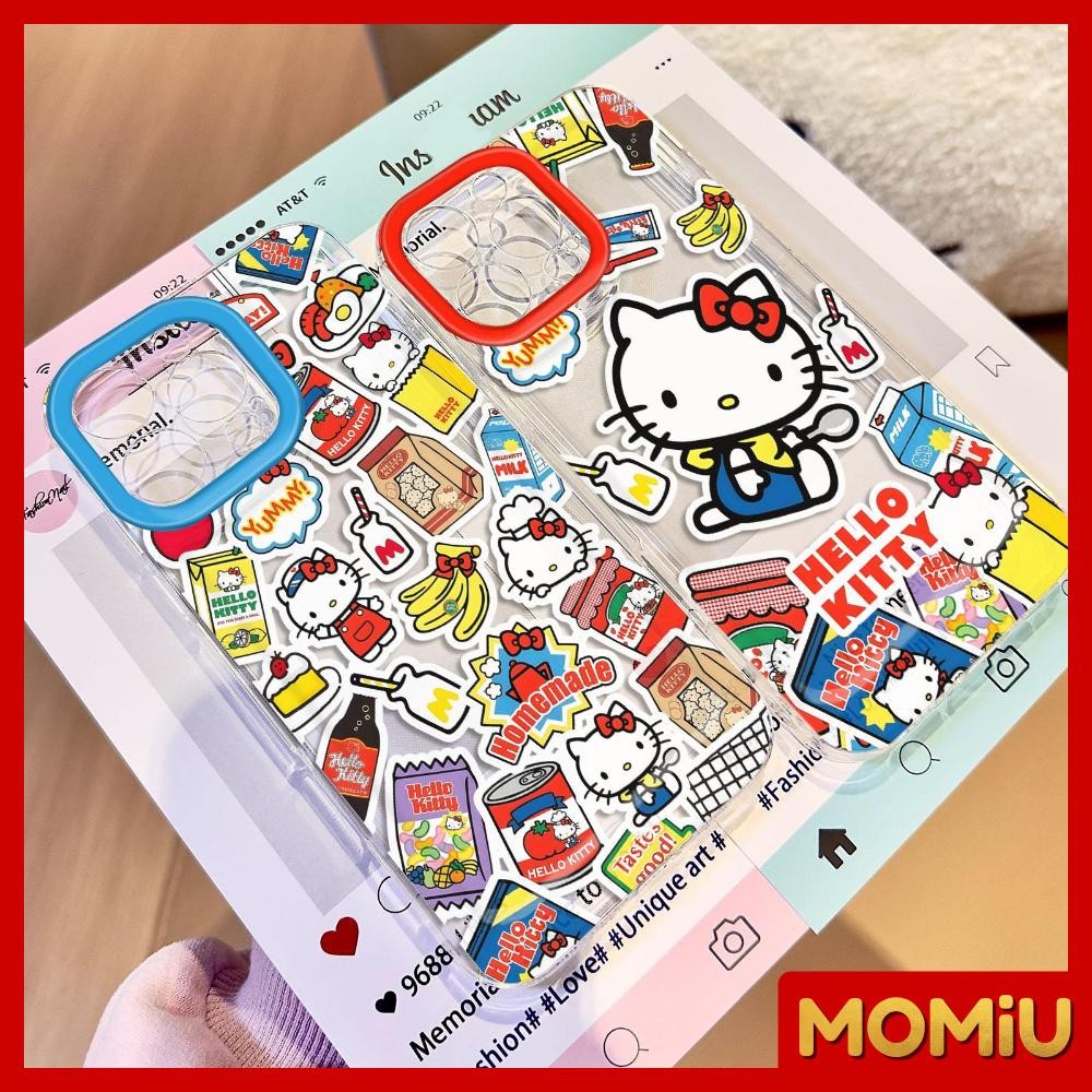 MOMiU - เข้ากันได้สำหรับ เคสไอโฟน11 เคส iphone 16 Pro Max 7Plus XR 12 13 14 15 เคสใส ลูกแมวกล้วยน่ารัก