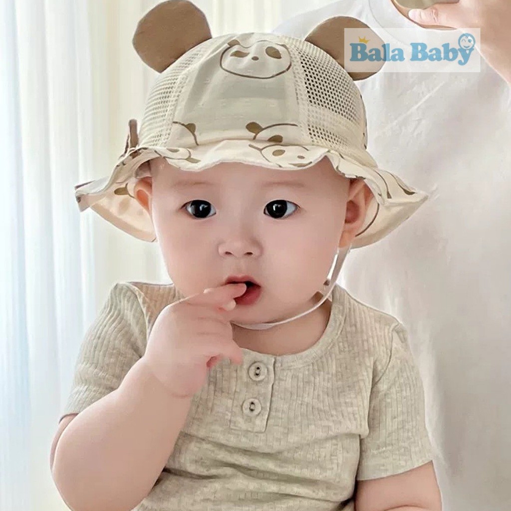 หมวกกันแดดเด็ก หมวกบักเก็ตแฟชั่น ดีไซน์หูการ์ตูนน่ารักๆ สไตล์เกาหลี 6เดือน-2ปี MZ21 - รูปที่ 6