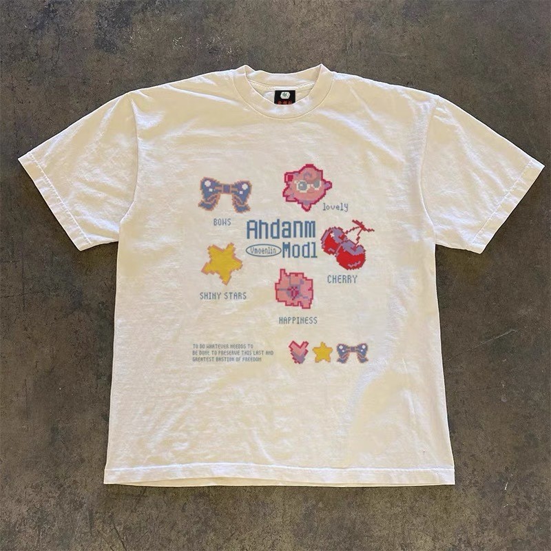 (จัดส่งตลอด 24 ชั่วโมง）REOY_STUDIO♥ เสื้อยืดแขนสั้นผู้หญิงสไตล์เกาหลี แนวฮาราจูกุ Oversized เสื้อยืด ผ้าฝ้ายบริสุทธิ์ ราคา ถูกที่สุด ดีลบีเคเค แกลเลอรีภาพที่ 5
