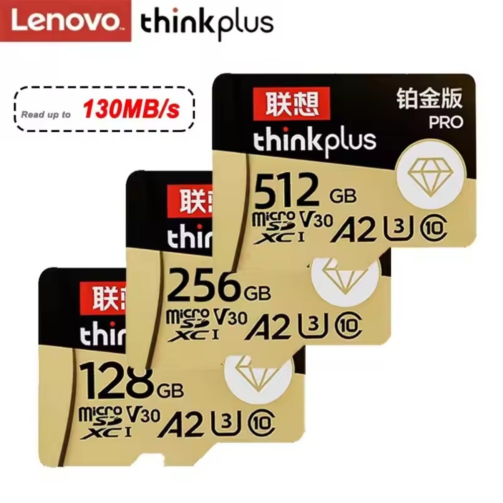 Thinkplus การ์ดหน่วยความจํา Micro SD 32 64 128GB U3 4K V30 A2 TF สําหรับโทรศัพท์มือถือ