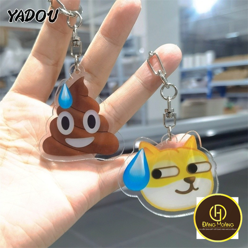 Yadou Funny Emoji Key Chain กระเป๋าเป้กันเหงื่อ - DH