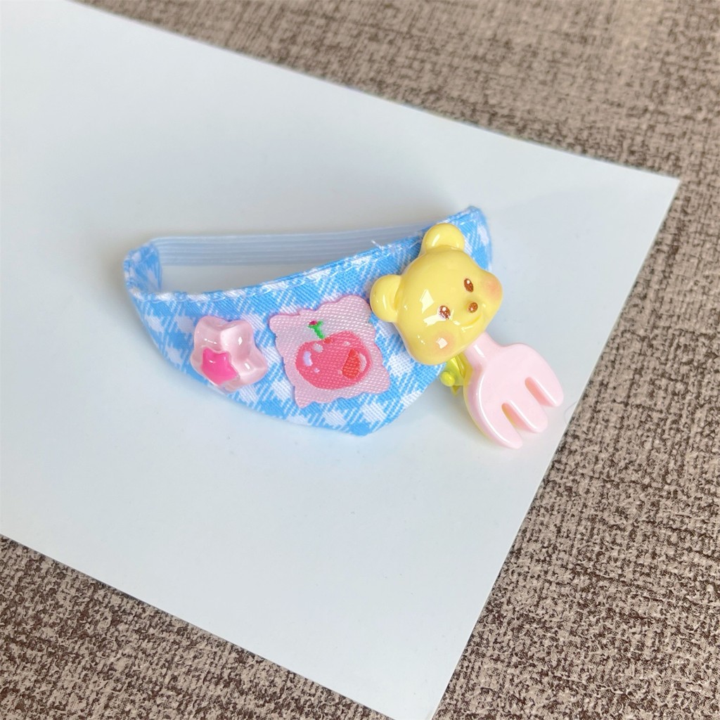 13 ซม.Self-Laughing Bearน่ารักน้ําลายผ้าเช็ดตัวเสื้อผ้าเด็กเอี๊ยม 10 ซม.ผ้าฝ้ายตุ๊กตาสามเหลี่ยมผ้าเช็ดตัวกระเป๋าน้ําลาย - รูปที่ 5