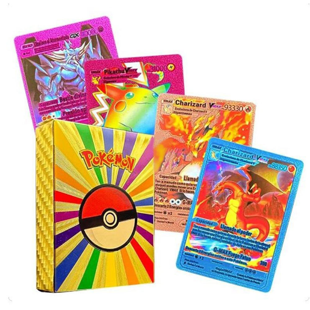 55pcs Pokemon Cards Rainbow Gold Energy Gold Cards