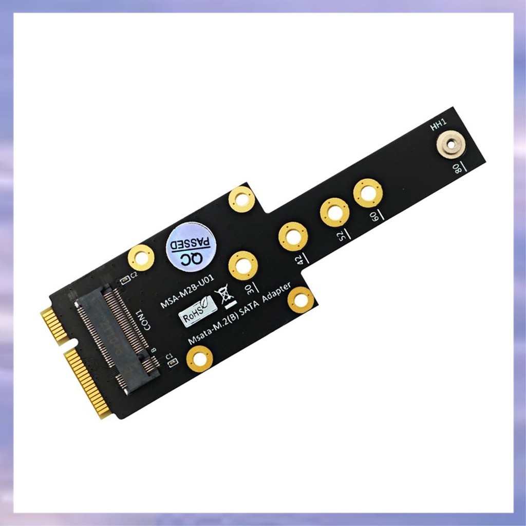MSATA ถึง M.2 Key B อะแดปเตอร์ M.2 SSD ถึง MSATA อะแดปเตอร์ MSATA ถึง M.2 Key B SSD อะแดปเตอร์