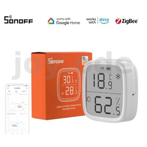 SONOFF SNZB-02D LCD สมาร์ทอุณหภูมิความชื้นเซนเซอร์ APP ควบคุมการตรวจสอบแบบเรียลไทม์ทํางานร่วมกับ ZB 