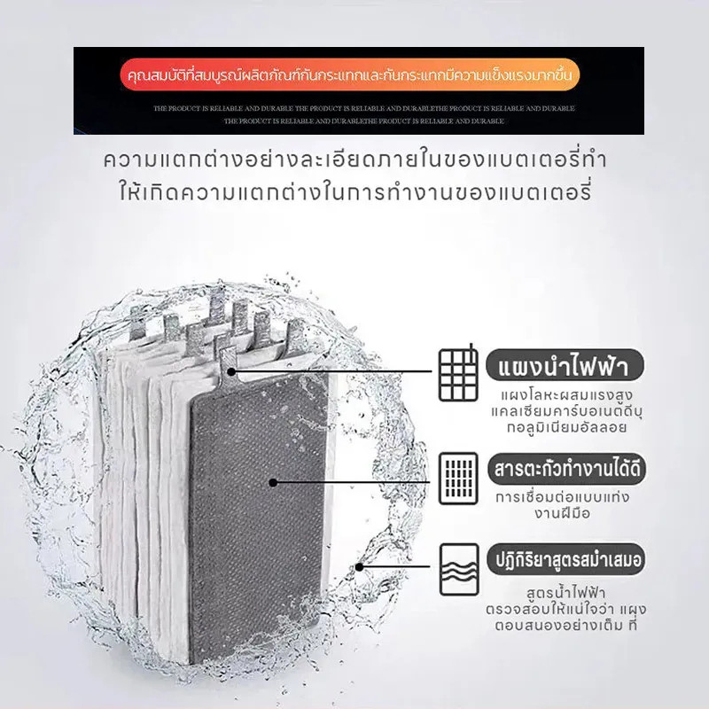 แท้100% แบตเตอรี่ 12V 8AH แบตเตอรีแห้ง เครื่องสำรองไฟ UPS รูปที่ 8
