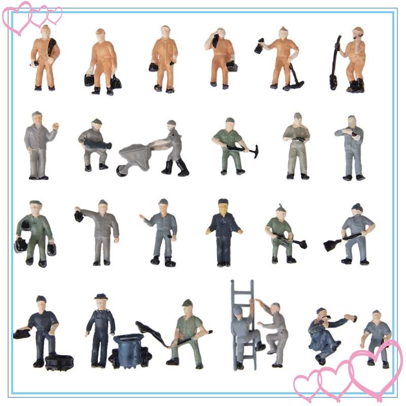 [meteor2] 25 ชิ้น 1:87 HO Scale Model Train Train Train Train Train Train Train Train Train Train Tr