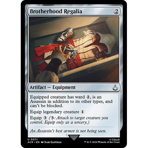 EDH PlayTest cards - Brotherhood Regalia (สิ่งประดิษฐ์)