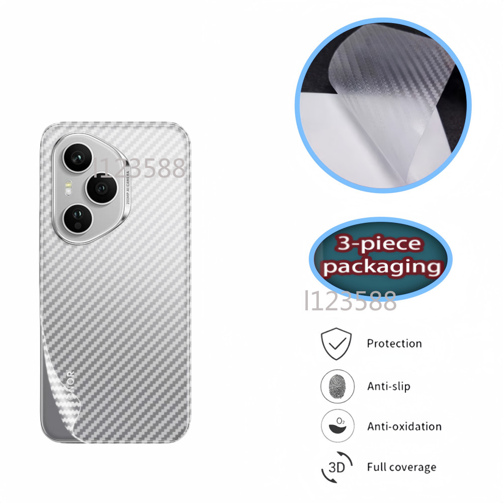 สําหรับ Honor400 5G Back Protector ฟิล์มนุ่มสําหรับ Honor 400 Pro 400Pro Honor400Pro 5G 2025 คาร์บอน