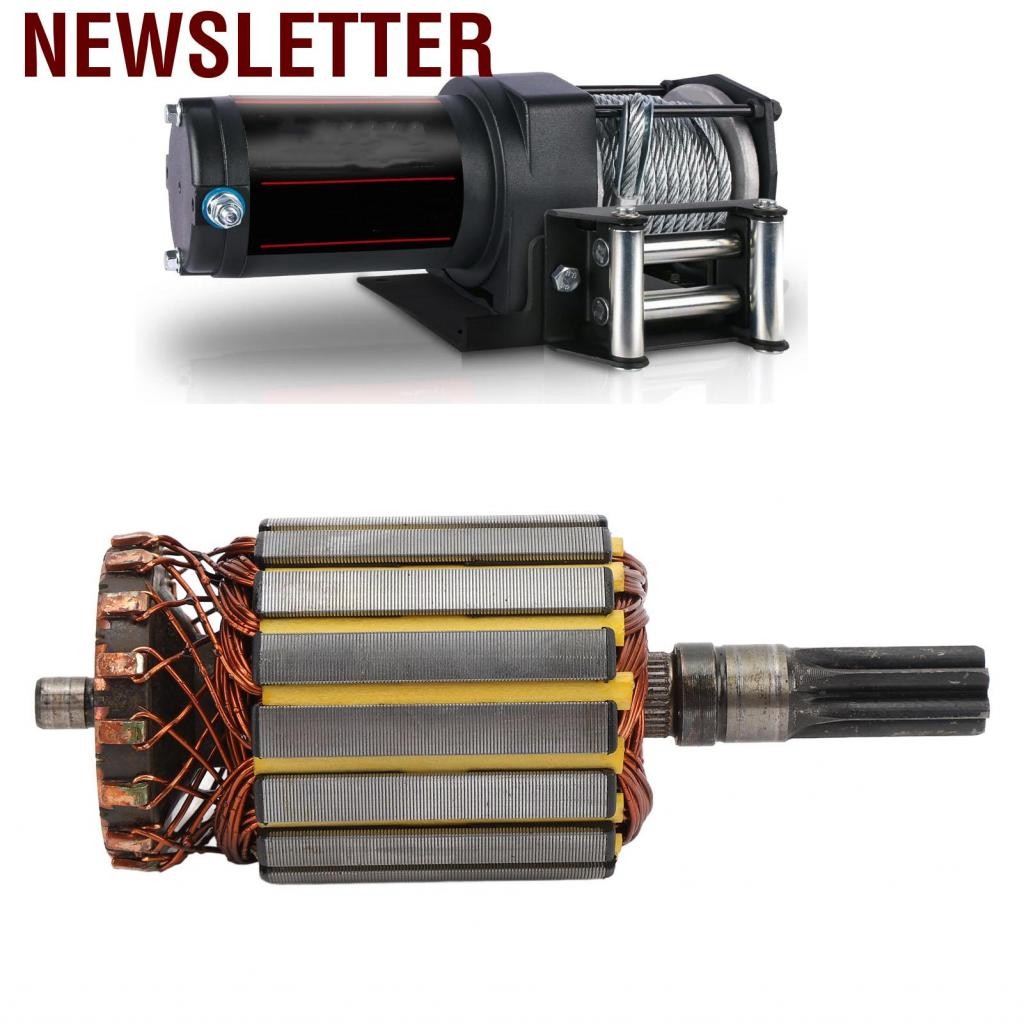 Newsletter DC12V Winch Motor Rotor Metal Easy Engine Engine สำหรับ 3000lb 4x4 ATV