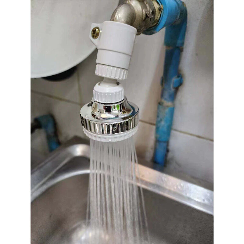 ZZ HOME01 หัวก๊อกเพิ่มแรงดันน้ำหมุนได้ 360 องศา Turbo Head Faucet Water ต่อกับหัวก๊อกซิงค์ ประหยัดน้ำ