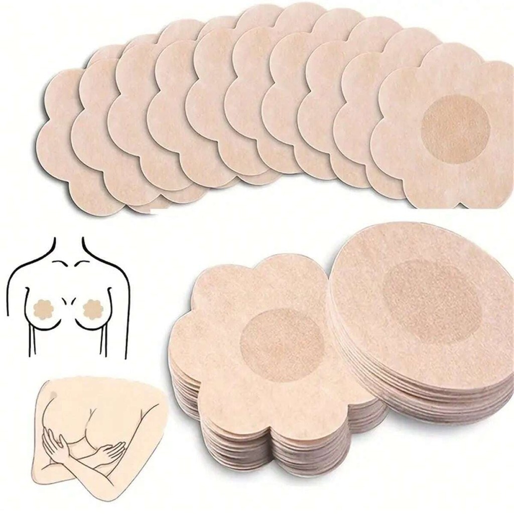 10PCS ทิ้งที่มองไม่เห็นสติกเกอร์หัวนมหน้าอกสติกเกอร์ Ultra-Thin Breathable Non-ทอผ้า Anti-Bump Anti-Exposure สติกเกอร์ Ni