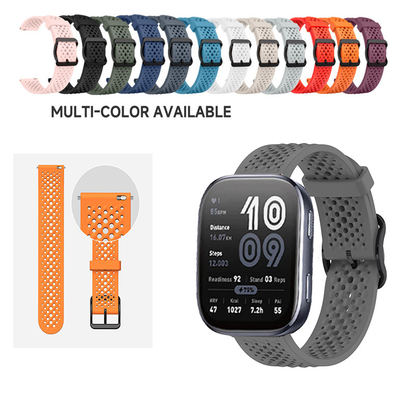 สายรัดกีฬากลางแจ้งขนาด 22 มม. สําหรับ Huami Amazfit Bip 6 / Bip 5