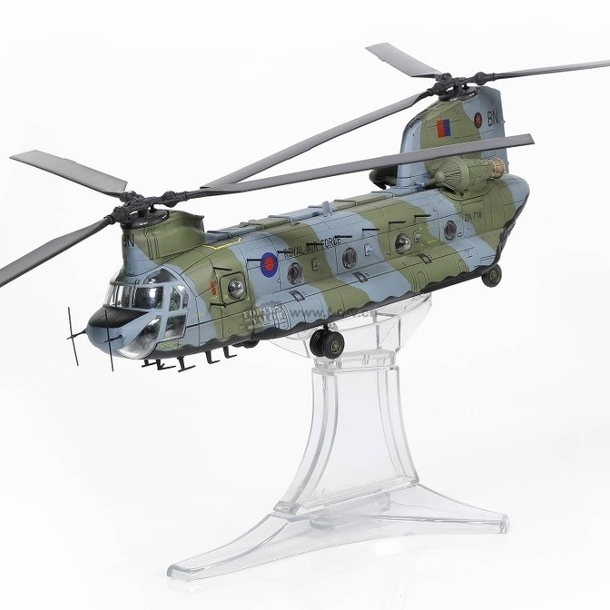 โมเดลเฮลิคอปเตอร์จำลองหนักแบบสองใบพัด Chinook ของอังกฤษ FOV1/72 ทำจากโลหะผสม พร้อมส่ง