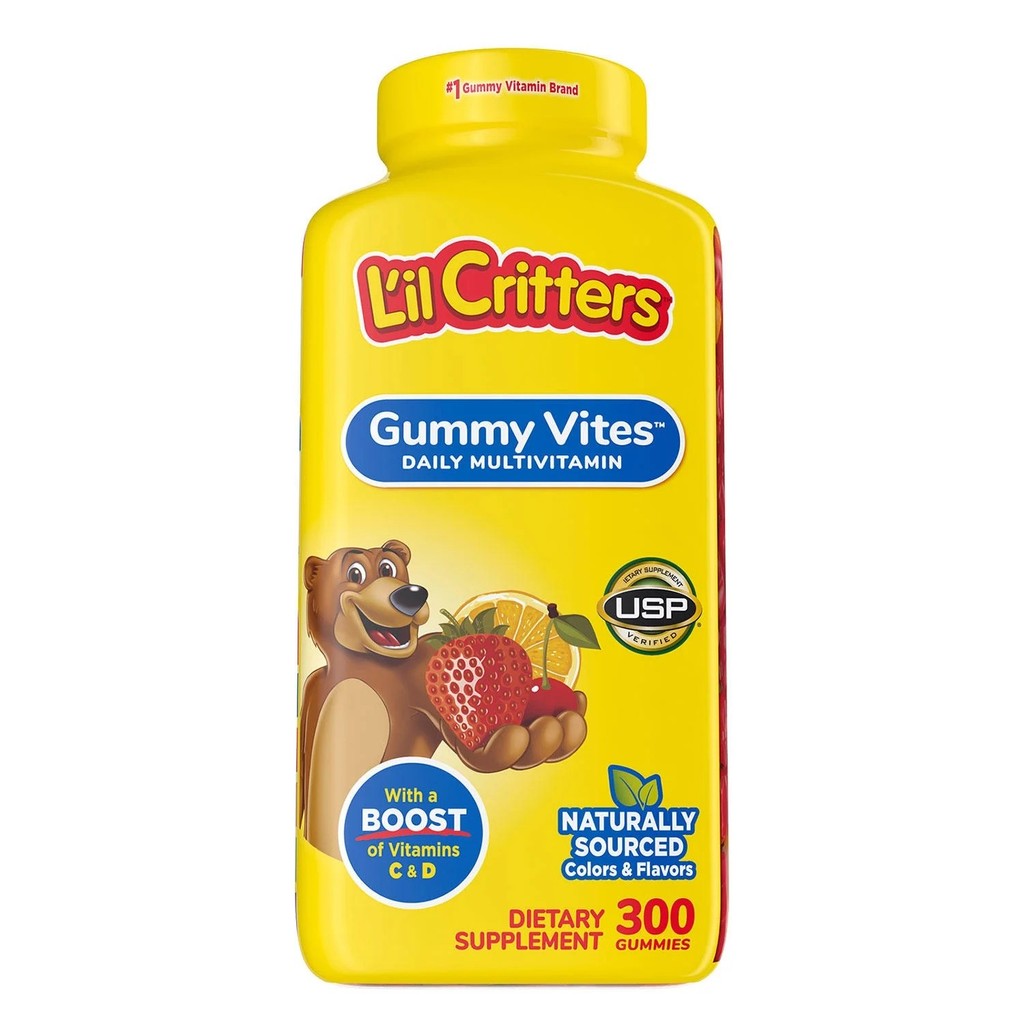 L'il Critters Gummy Vites Multivitamin (300Gummies) วิตามินรวมกัมมี่