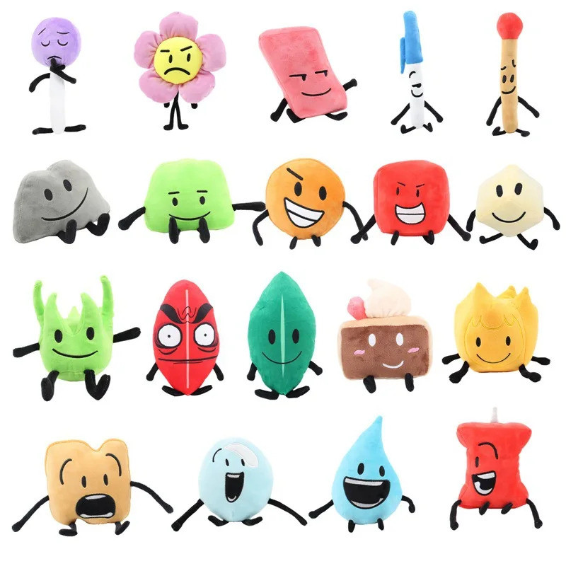 5/7/12/19pcs Bfdi Plushie Battle for Dream Island Plush Toys Stuffed Animal Cartoon Plant Soft Doll 