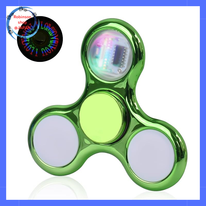 Glow-in-the-Dark Fidget Spinner with 18 Vibrant Patterns - Smooth Spinning Toy for Kids and Adults -