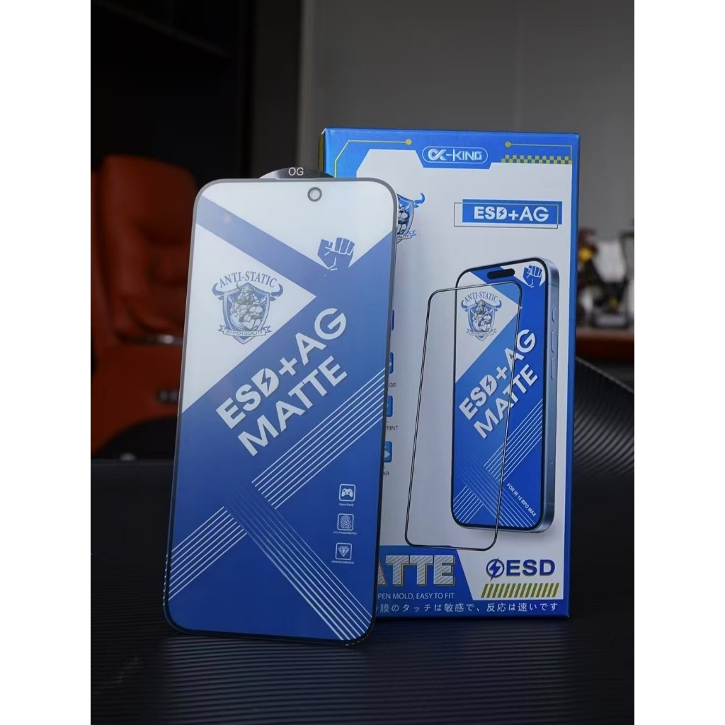 สไลด์ง่าย ฟิล์มกระจกเต็มจอ แบบด้าน  I6+ I7 I8 7+ 8+ X XS XR Xmax 11 11PM 12 12pro 13 13PM 14 14PM I1