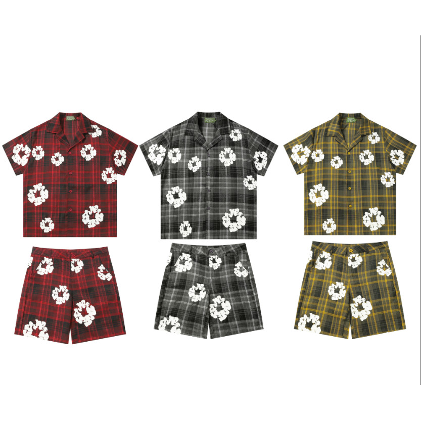 ชุดกางเกงขาสั้นลายสก๊อตสไตล์ใหม่ ดีไซน์จาก DENIM TEARS