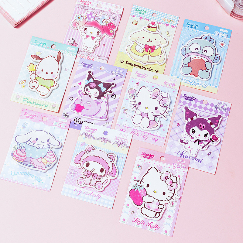 Sanrio Cartoon Note Pad Note Paper Note Paper Handbook Notepad (กระดาษโน้ตไม่เหนียวเหนอะหนะ)