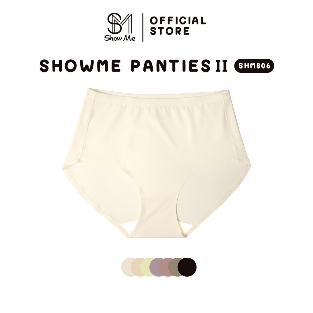 Show me กางเกงในไร้ขอบ ตะเข็บข้างไม่บาดผิว รุ่นShowMe Panties II รหัสSHM806 ใส่สบาย กระชับ ระบายอากาศดี-สีขาวงาช้าง
