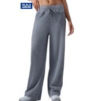 OLaLa Leisure Casual Yoga Sports Pants Wide Leg Pants Adjustable Waist Breathable