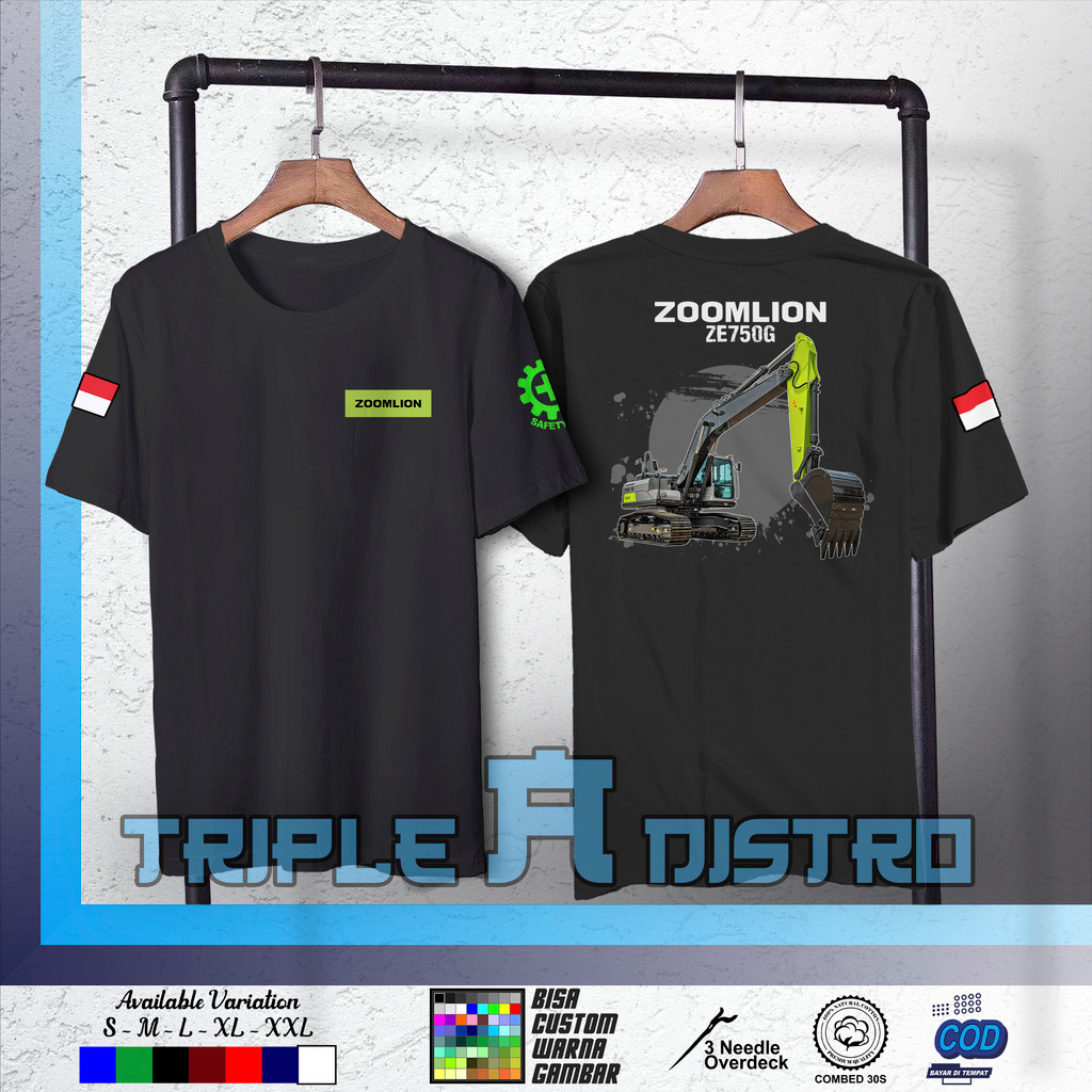 เสื้อรถขุด Zoomlion Ze750g สไตล์สุดเท่ จากTriple a Distro