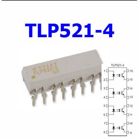 TLP521-4 (X4) P521 Photocoupler GaAs Ired & Photo−Transistor (x4)