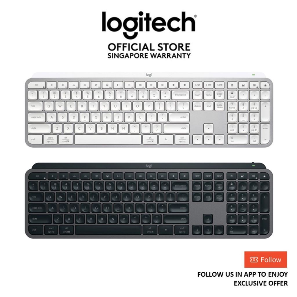 Logitech Mx Keys S คีย์บอร์ดเรืองแสงและบลูทูธ