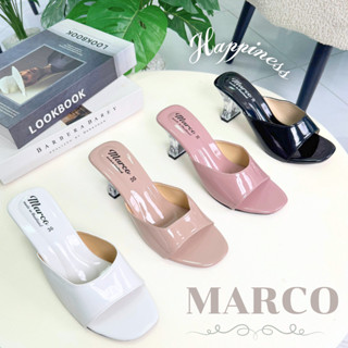 รองเท้าส้นแก้ว แบรนด์ Marco รุ่น B1010 รองเท้าส้นแก้วสูง 2 น…