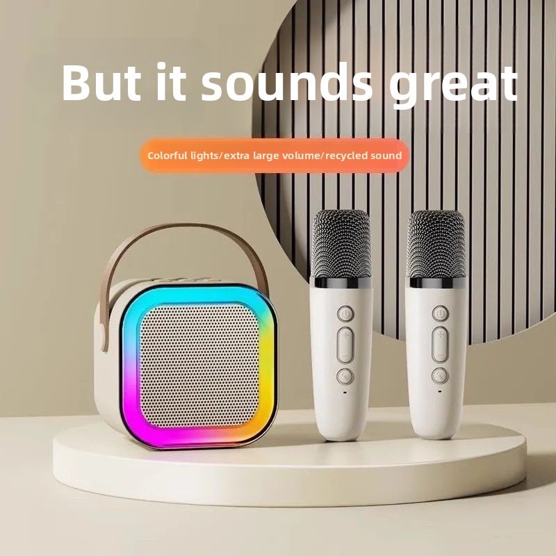 ลำโพงบลูทูธพร้อมไมโครโฟน K12K ลำโพงบลูทูธไร้สายพร้อมไมโครโฟนและซับวูฟเฟอร์ คุณภาพสูง LSPS