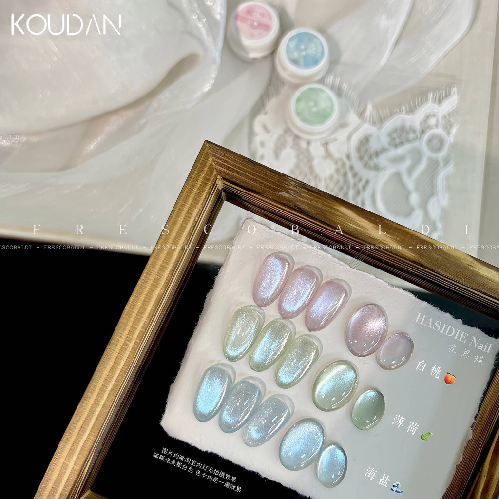 เล็บชุดกาวแต่งเล็บแมวตาเครื่องมือเจลยูวีเจลกึ่งถาวร6สี/3สี/2สี คูดัน
