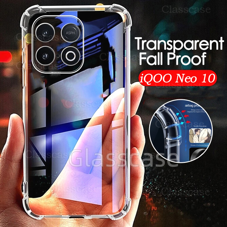 IQOO Neo 10 2025 สําหรับ Vivo iQOO Neo 10 1 0 Neo10 iQOONeo10 โปร่งใส TPU เคสโทรศัพท์แบบนุ่มกันกระแท
