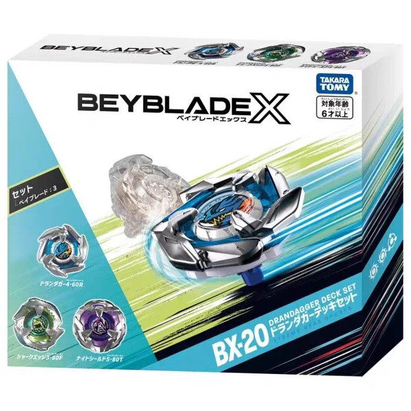 beyblade x ของแท้ เบย์เบลด x ของแท้ TOMY BEYBLADE X series BX-20 Spitting Gyro Duran Jiangshen ชุดขอ