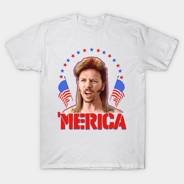 เสื้อยืด Vintage JOE DIRT 'MERICA T-Shirt แท้ Cotton 100% แฟชั่น  ผ้านุ่ม ใส่สบายๆ หลวม เสื้อกีฬา