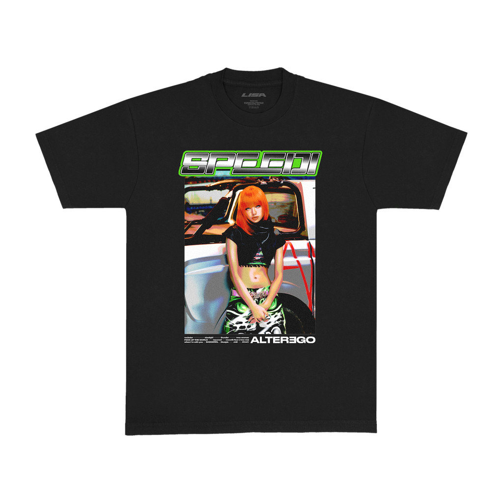 LISA ALTEREGO POP UP เสื้อยืดแขนสั้นพิมพ์ลาย Limited