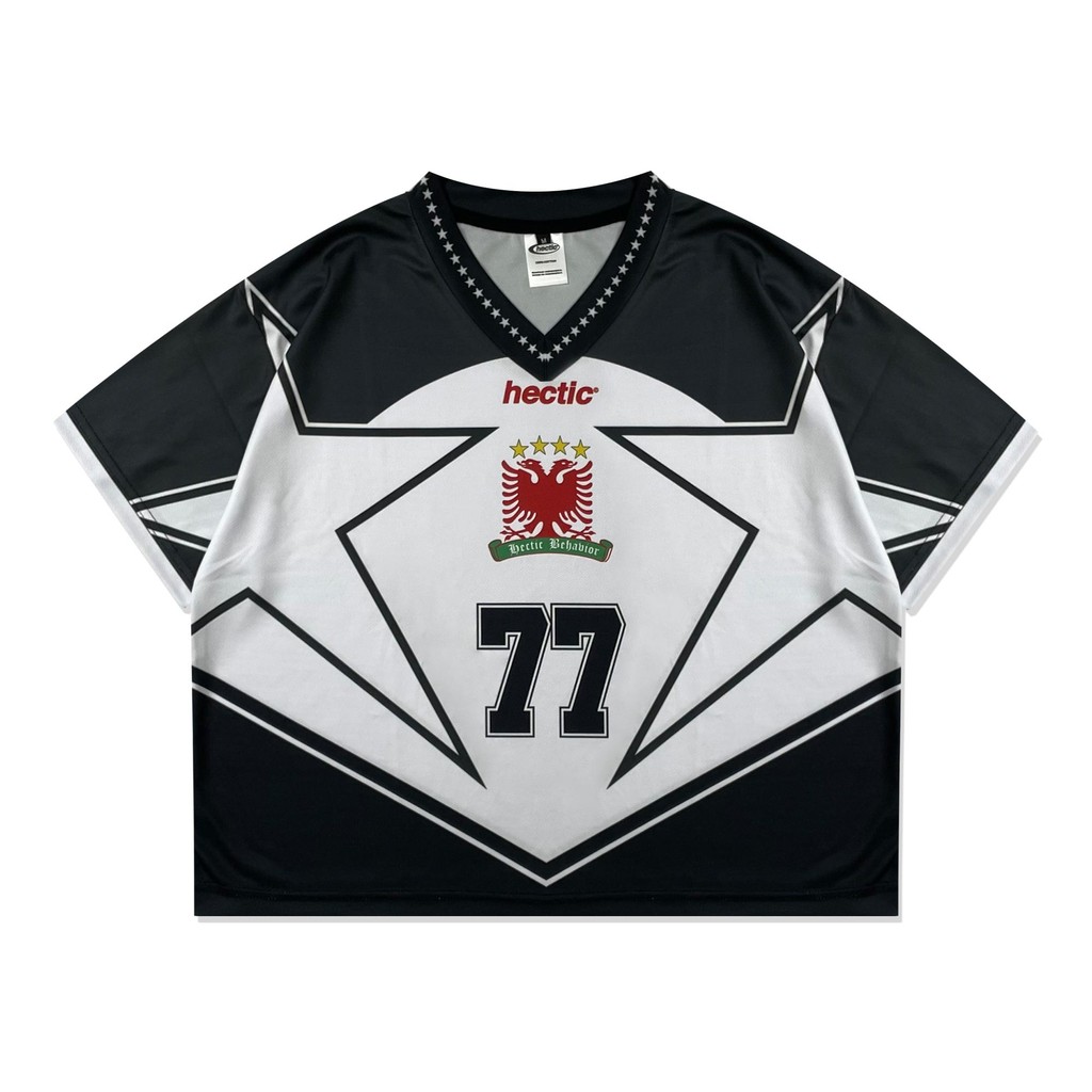 HECTIC - Boxy Jersey Vintage - สีดํา - Black Star