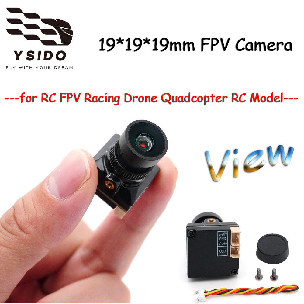 YSIDO RC Drone Freestyle FPV กล้อง 19*19 มม.5-20V GND วิดีโอและ OSD สําหรับ RC FPV Racing Drone Quad