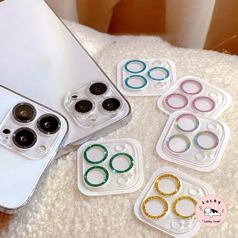 สีสันสดใสเงางามทั้งหมดรวมเลนส์กล้องด้านหลังฟิล์มป้องกัน IPhone 16 17 AIR 11 13 12 14 15 Pro Max 15 14 16 Plus 12 13 Mini