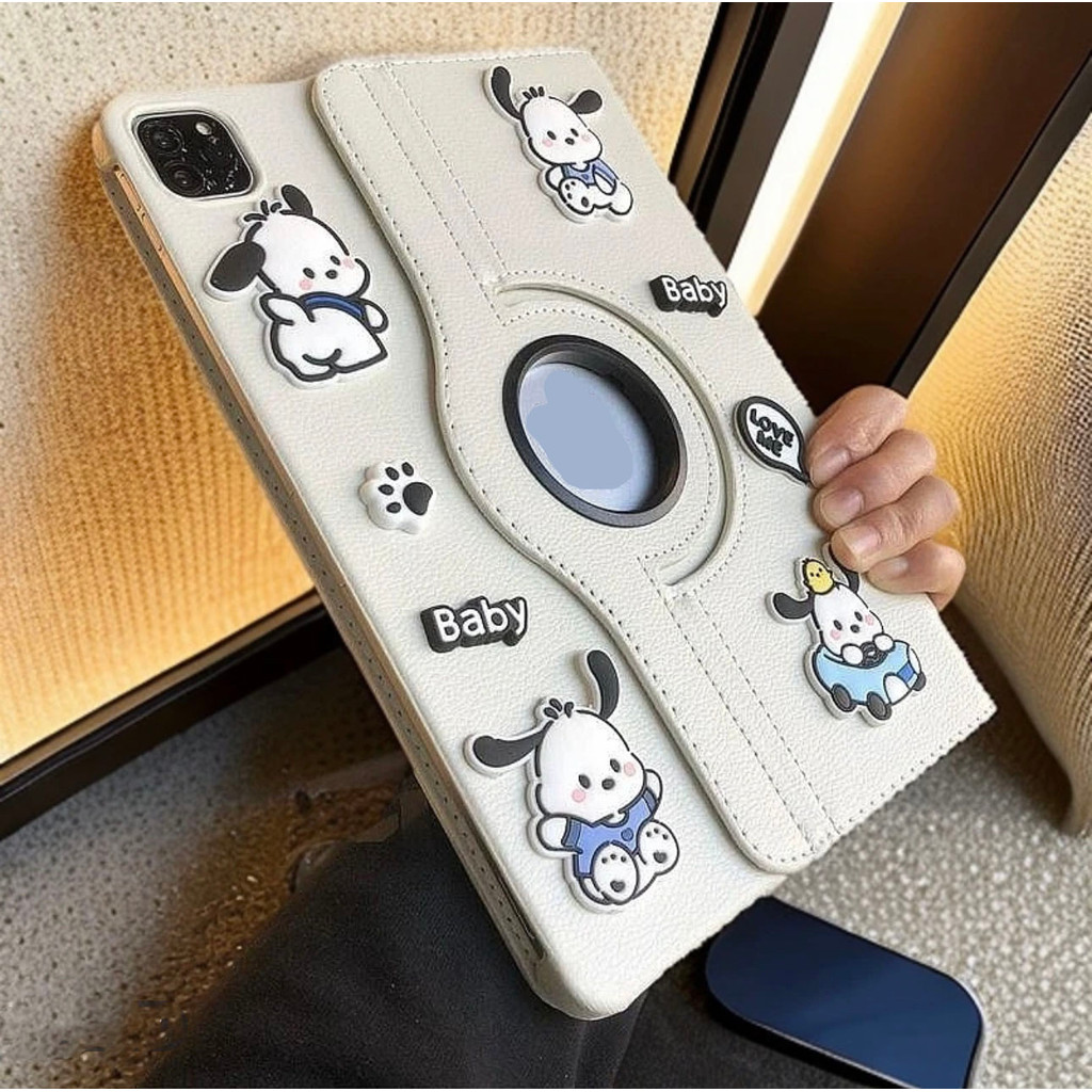360.เคส ฝาพับ หมุนได้ 360° เคสไอเเพด for Gen7 Gen8 Gen9 10.9  Air4 Air5 10.9  Gen10 2022 เคสหนัง ลายการ์ตูน น่ารัก