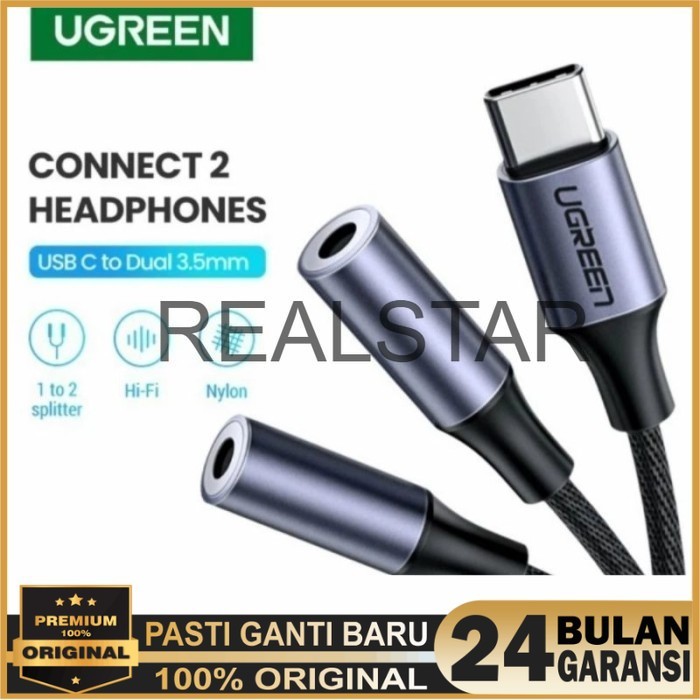 Ugreen 30732 Usb C to Audio 3.5mm Ugreen Splitter Audio Aux 3.5mm to Type C