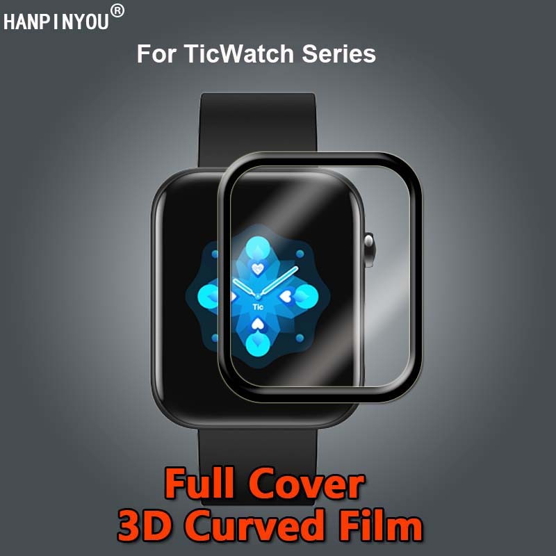ใช้งานร่วมกับสําหรับ TicWatch GTH 2 GTH2 Pro GTA GTK SmartWatch Clear Full Cover 3D โค้งนุ่ม PMMA ฟิ