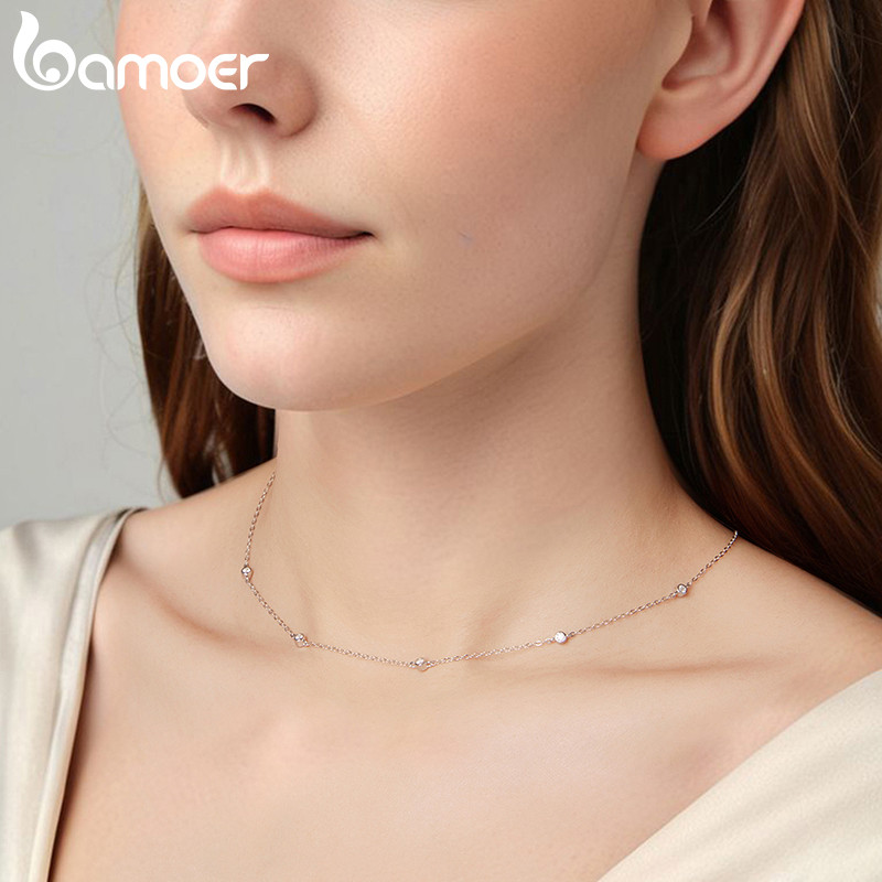 Bamoer قلادة فضة 925 بمويسانيت — صورة 6